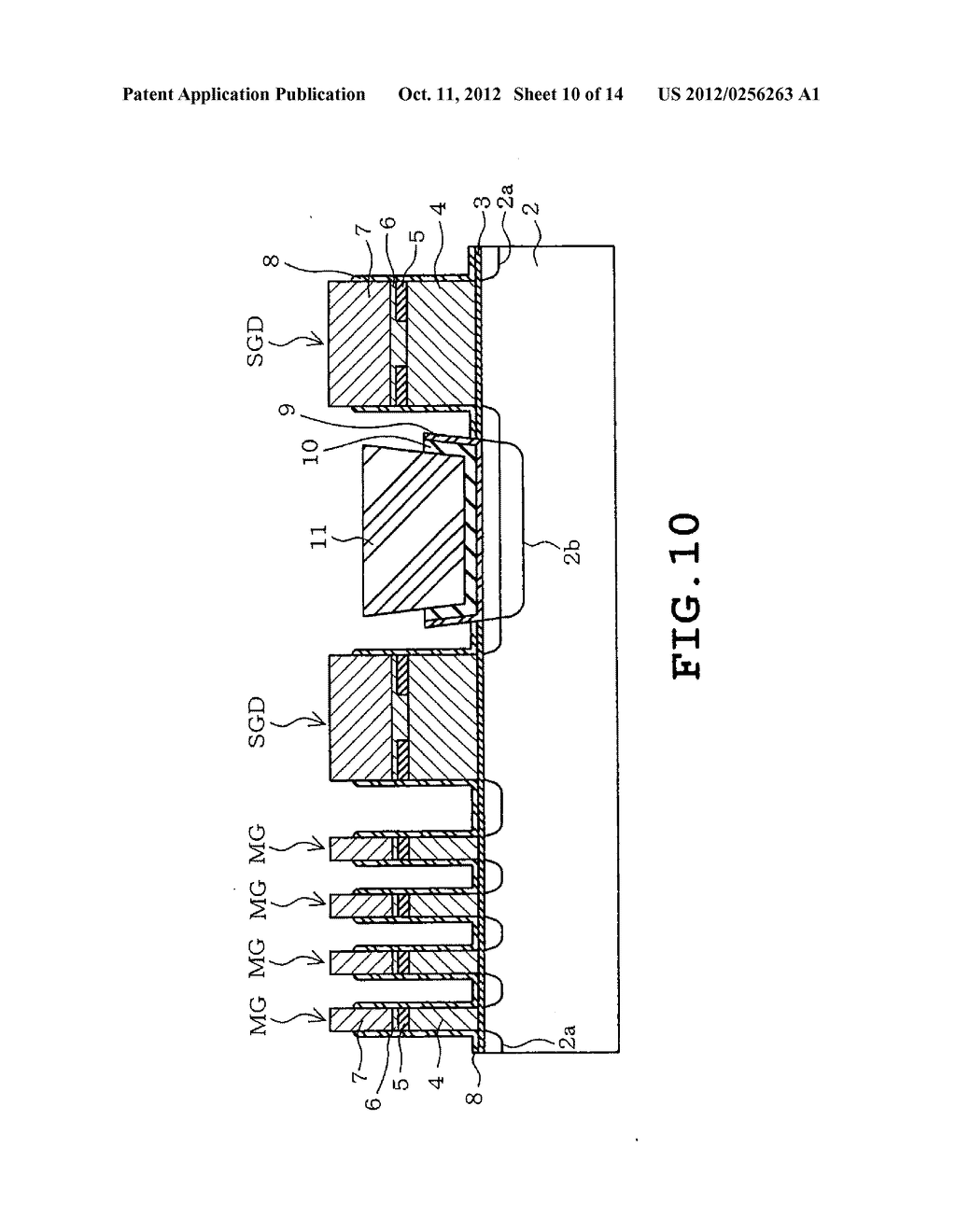 SEMICONDUCTOR STORAGE DEVICE AND METHOD OF MANUFACTURING THE SAME - diagram, schematic, and image 11