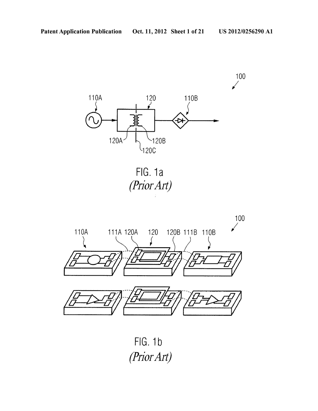 MICROSTRUCTURE DEVICE COMPRISING A FACE TO FACE ELECTROMAGNETIC NEAR FIELD     COUPLING BETWEEN STACKED DEVICE PORTIONS AND METHOD OF FORMING THE DEVICE - diagram, schematic, and image 02