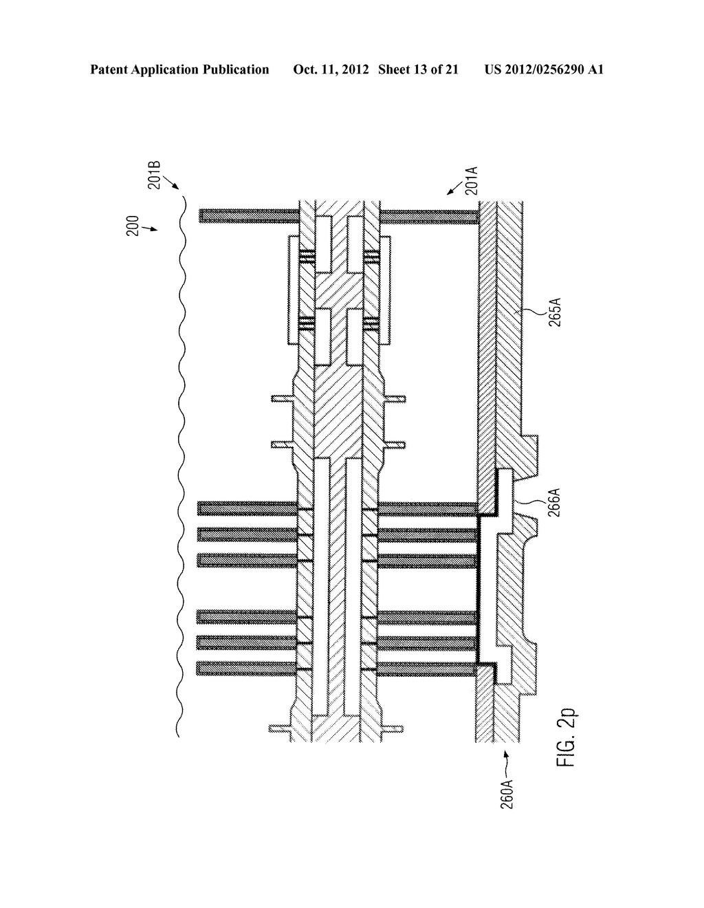 MICROSTRUCTURE DEVICE COMPRISING A FACE TO FACE ELECTROMAGNETIC NEAR FIELD     COUPLING BETWEEN STACKED DEVICE PORTIONS AND METHOD OF FORMING THE DEVICE - diagram, schematic, and image 14