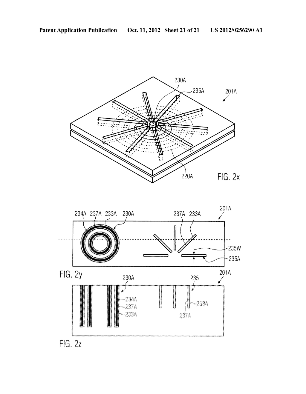 MICROSTRUCTURE DEVICE COMPRISING A FACE TO FACE ELECTROMAGNETIC NEAR FIELD     COUPLING BETWEEN STACKED DEVICE PORTIONS AND METHOD OF FORMING THE DEVICE - diagram, schematic, and image 22