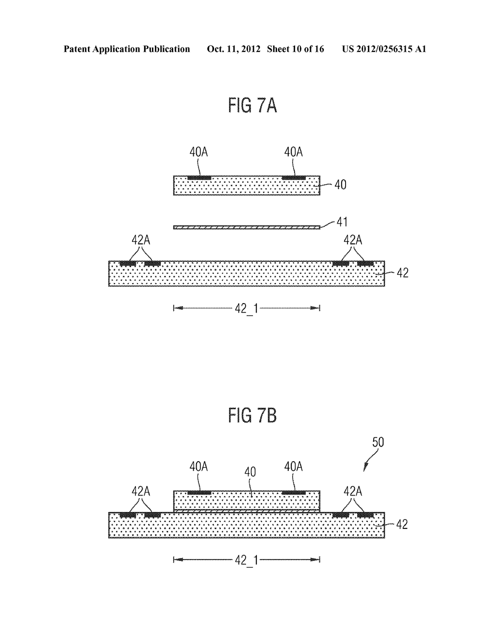 SEMICONDUCTOR CHIP PACKAGE, SEMICONDUCTOR CHIP ASSEMBLY, AND METHOD FOR     FABRICATING A DEVICE - diagram, schematic, and image 11