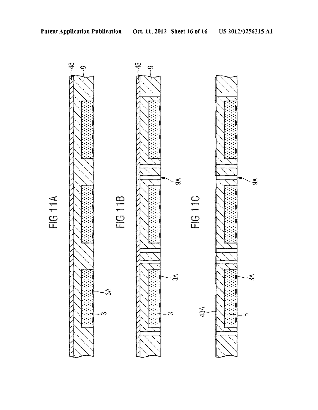 SEMICONDUCTOR CHIP PACKAGE, SEMICONDUCTOR CHIP ASSEMBLY, AND METHOD FOR     FABRICATING A DEVICE - diagram, schematic, and image 17