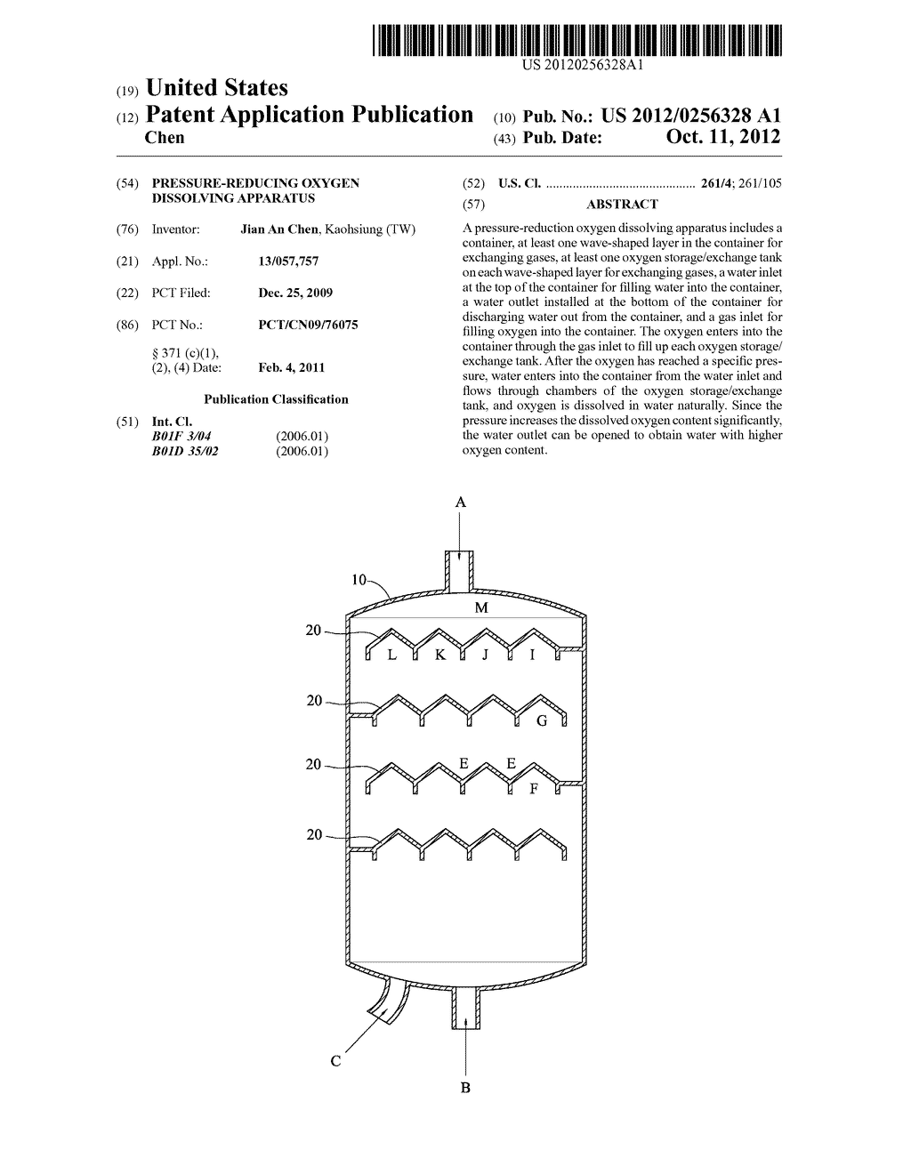 Pressure-Reducing Oxygen Dissolving Apparatus - diagram, schematic, and image 01