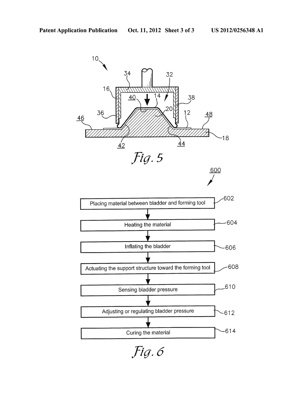 METHOD AND BLADDER APPARATUS FOR FORMING COMPOSITE PARTS - diagram, schematic, and image 04