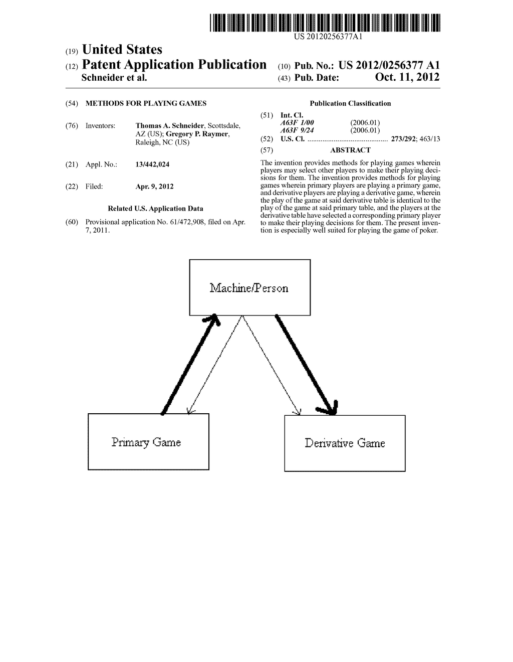 METHODS FOR  PLAYING GAMES - diagram, schematic, and image 01