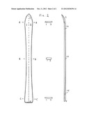 SNOWBOARD AND SKIS FOR USE IN LOOSE SNOW diagram and image