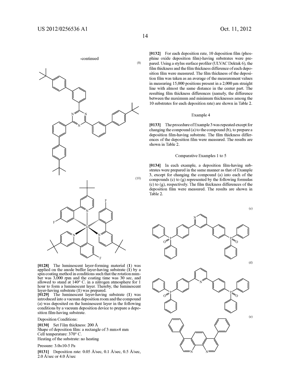 PHOSPHINE OXIDE COMPOUND, ORGANIC ELECTROLUMINESCENCE ELEMENT, PRODUCTION     METHOD AND USES THEREOF - diagram, schematic, and image 16