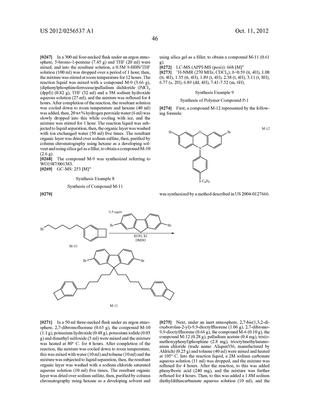 COMPOSITION AND LIGHT EMITTING ELEMENT USING THE COMPOSITION - diagram, schematic, and image 47