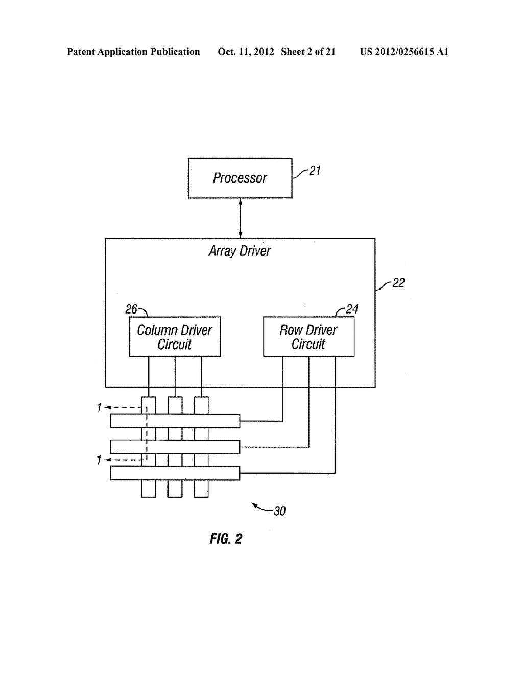 MEASUREMENT AND APPARATUS FOR ELECTRICAL MEASUREMENT OF ELECTRICAL DRIVE     PARAMETERS FOR A MEMS BASED DISPLAY - diagram, schematic, and image 03