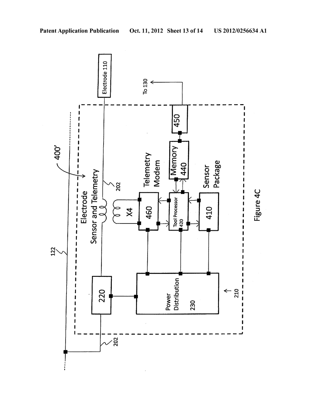 ELECTRODE SYSTEM AND SENSOR FOR AN ELECTRICALLY  ENHANCED UNDERGROUND     PROCESS - diagram, schematic, and image 14