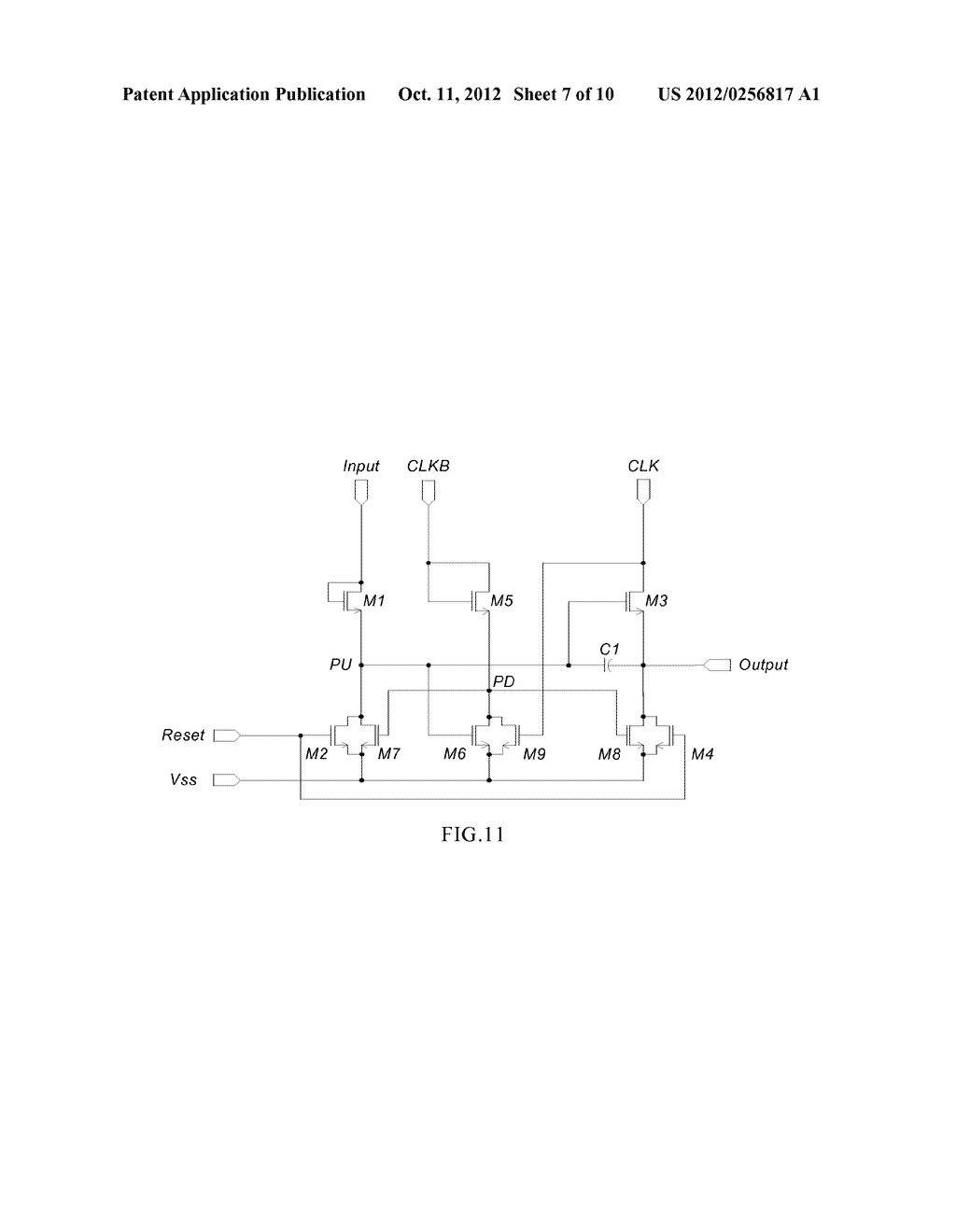 SHIFTING REGISTER AND APPARATUS FOR DRIVING GATE LINES - diagram, schematic, and image 08