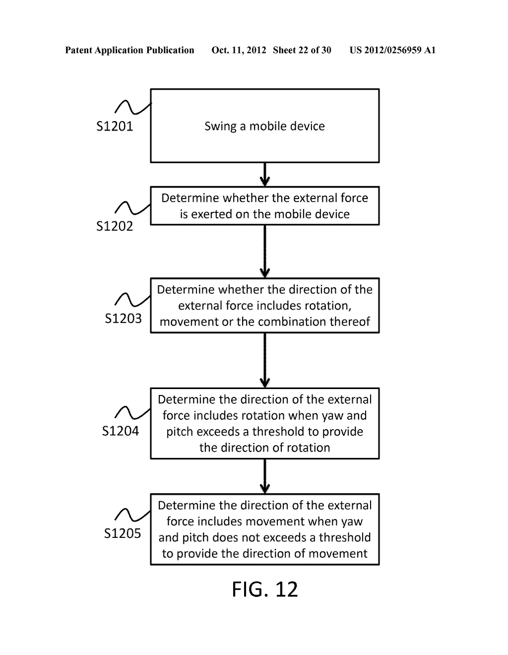 METHOD OF CONTROLLING MOBILE DEVICE WITH TOUCH-SENSITIVE DISPLAY AND     MOTION SENSOR, AND MOBILE DEVICE - diagram, schematic, and image 23