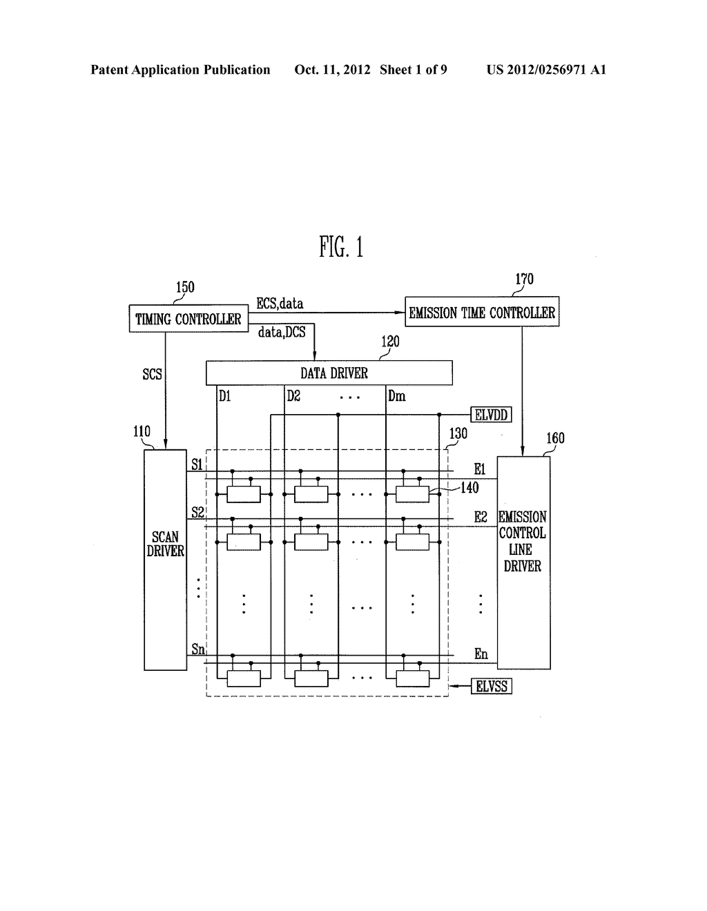 ORGANIC LIGHT EMITTING DIODE DISPLAY AND METHOD OF DRIVING THE SAME - diagram, schematic, and image 02