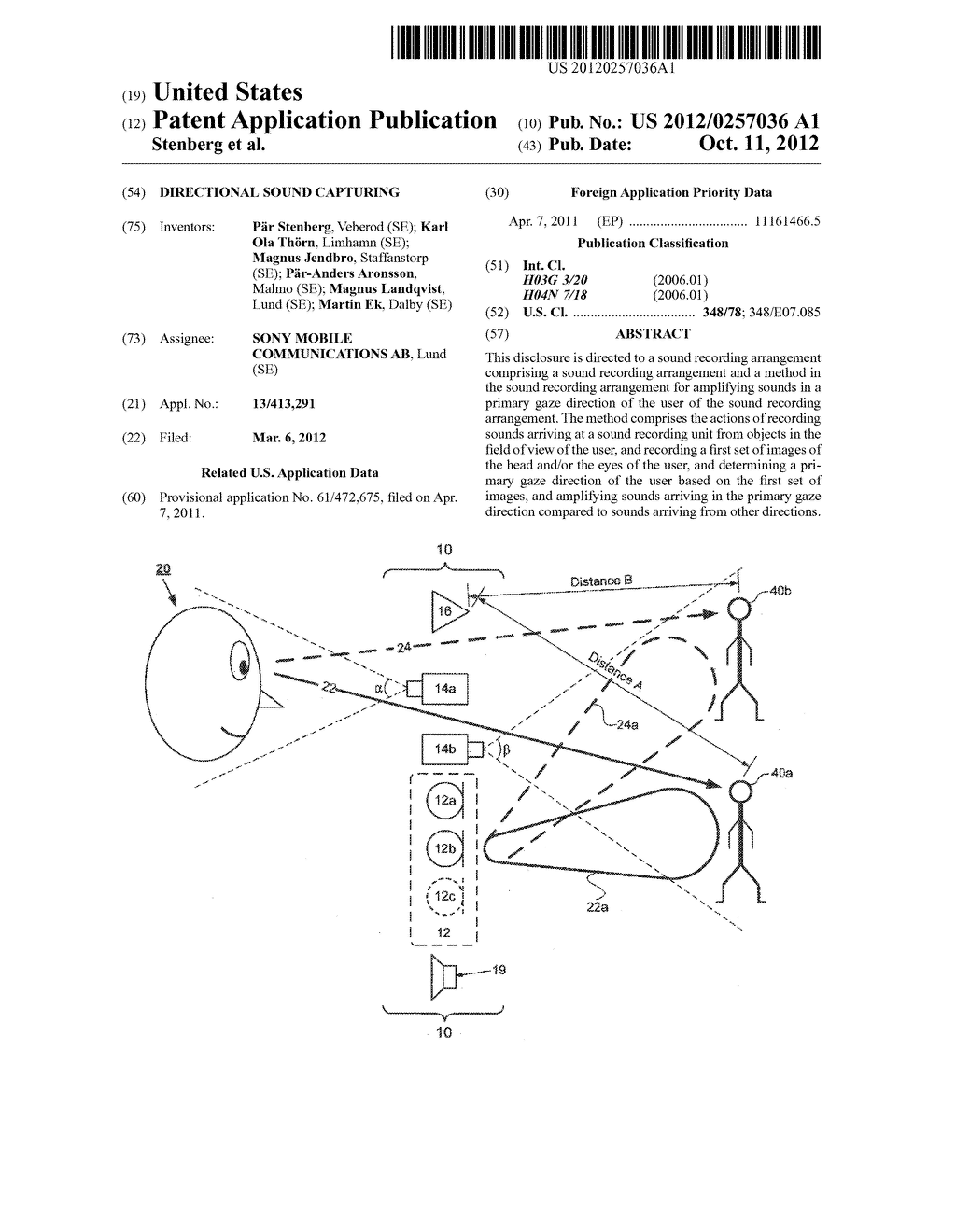 DIRECTIONAL SOUND CAPTURING - diagram, schematic, and image 01