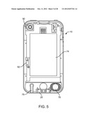 PORTABLE ELECTRONIC DEVICE WITH TWO-PIECE HOUSING diagram and image