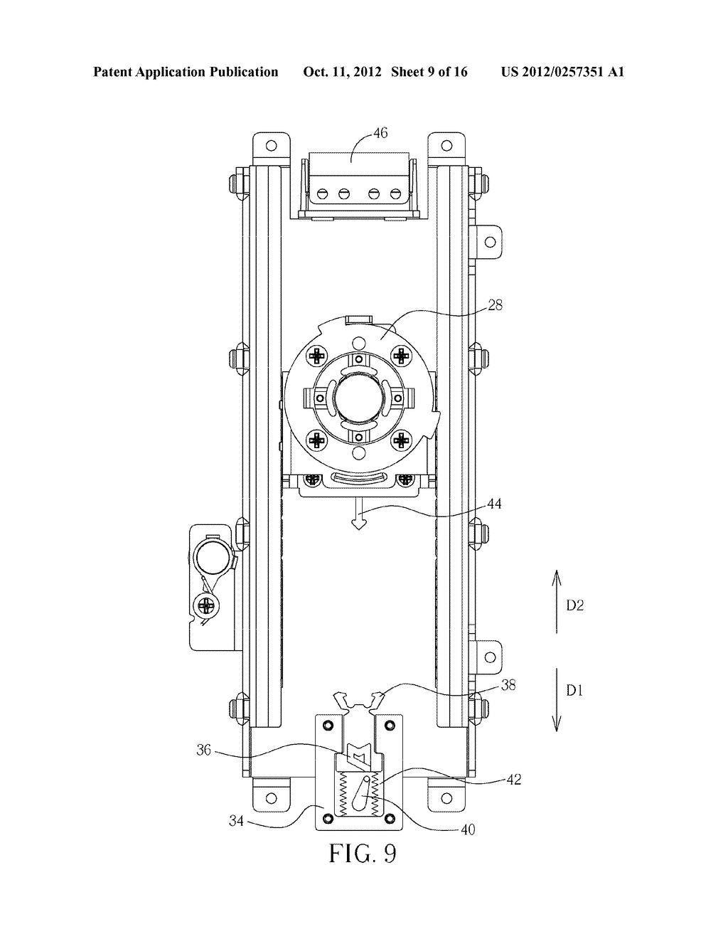 ADJUSTING DEVICE OF ADJUSTING A VIEW ANGLE OF A PANEL MODULE AND COMPUTER     SYSTEM HAVING THE SAME - diagram, schematic, and image 10