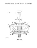 LIGHT FIXTURES, METHODS OF SUSPENDING A PLURALITY OF LIGHT SOURCES, AN     ORNAMENT MOUNTING, AND A METHOD FOR MOUNTING AN ORNAMENT diagram and image