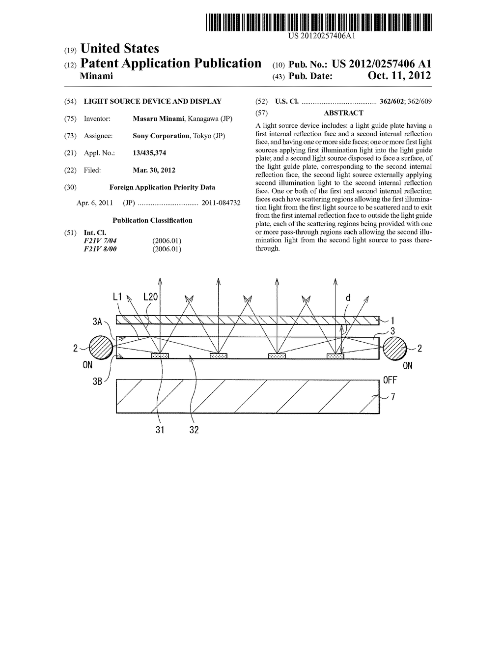 LIGHT SOURCE DEVICE AND DISPLAY - diagram, schematic, and image 01