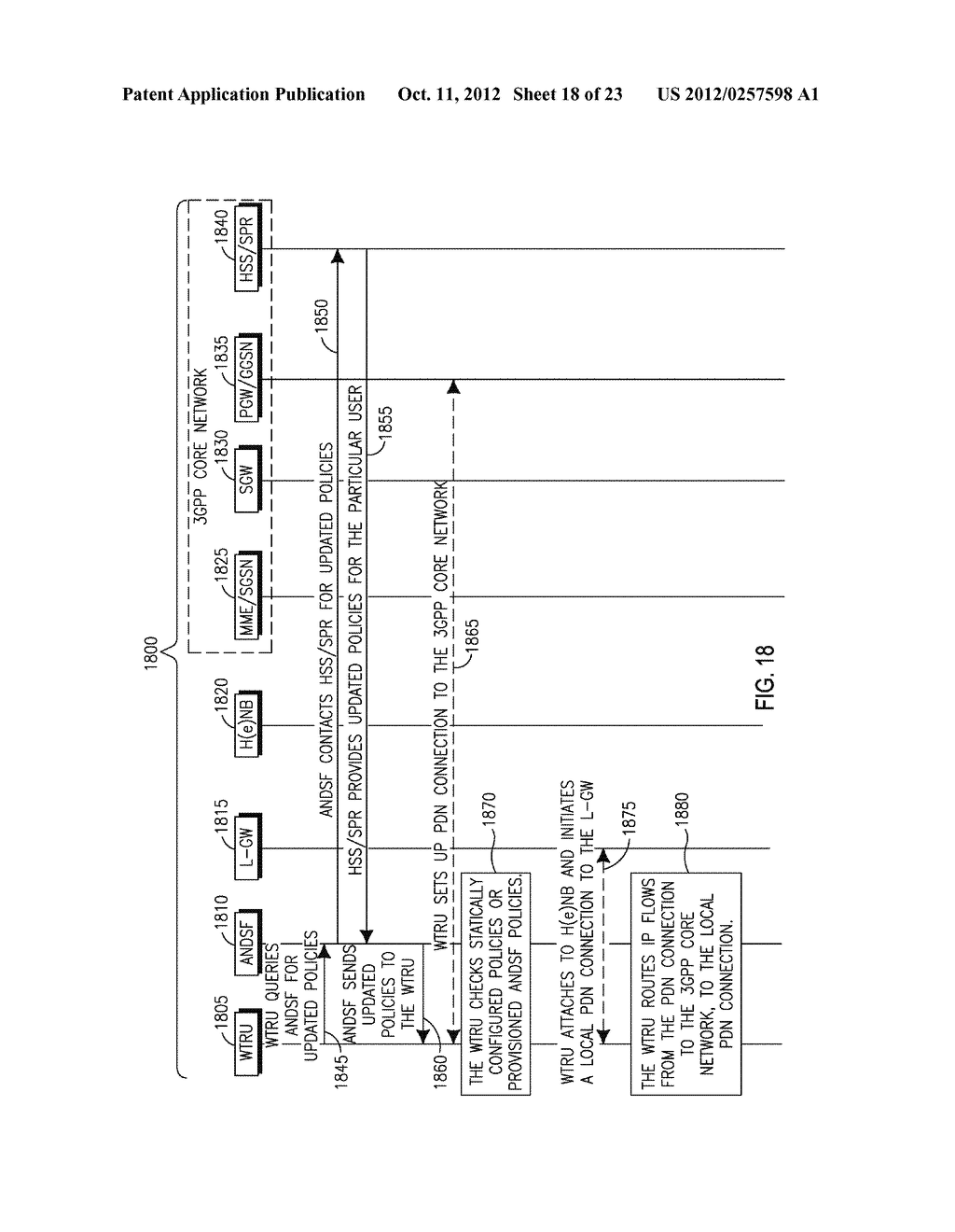 METHOD AND APPARATUS FOR PERFORMING A SELECTIVE IP TRAFFIC OFFLOAD     PROCEDURE - diagram, schematic, and image 19