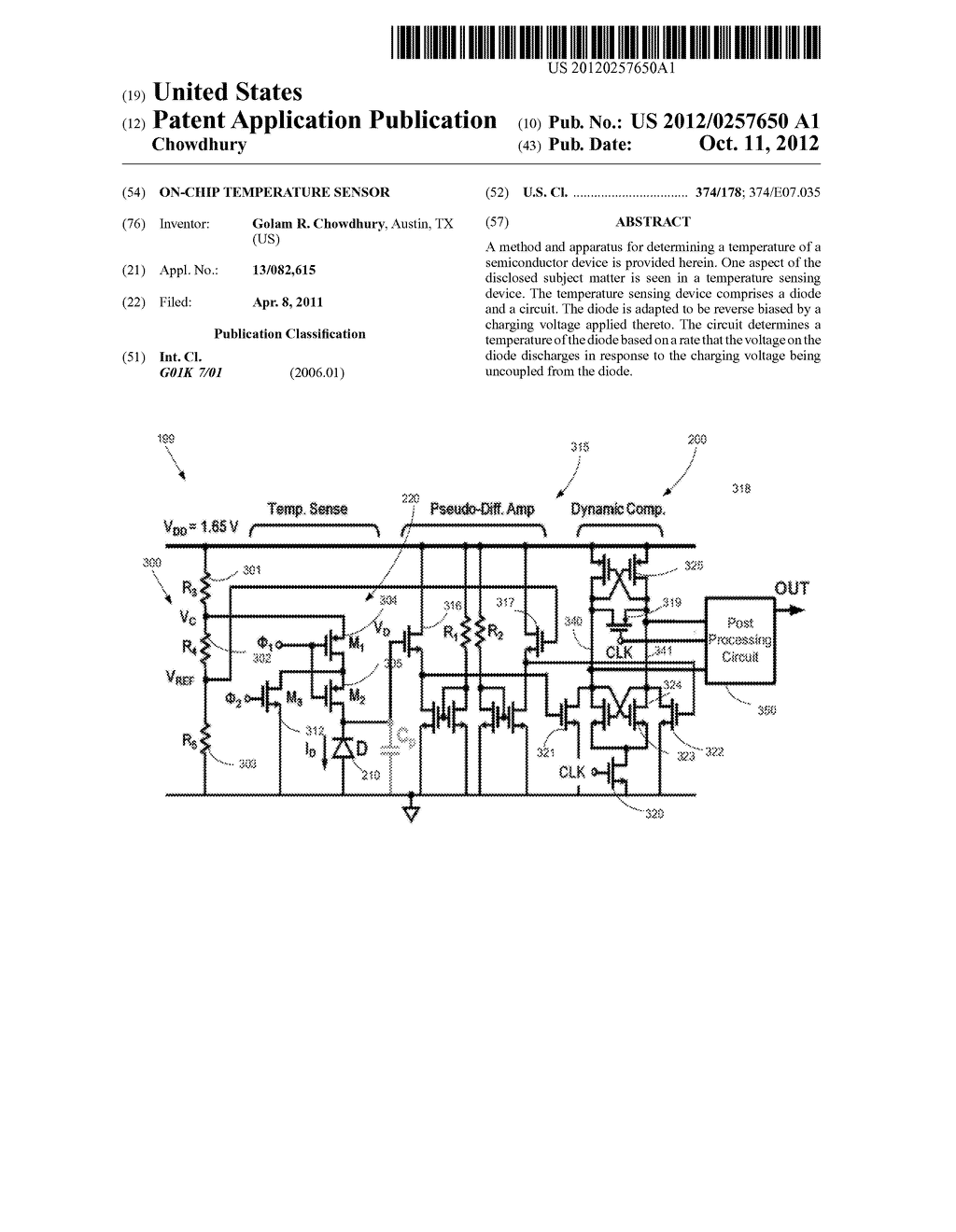 ON-CHIP TEMPERATURE SENSOR - diagram, schematic, and image 01