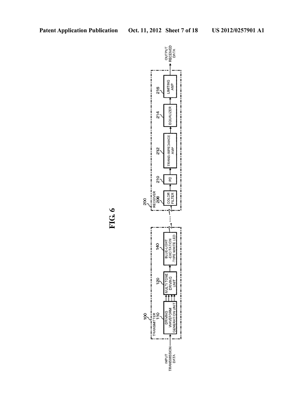 Visible Light Communication Transmitter and Visible Light Communication     System - diagram, schematic, and image 08