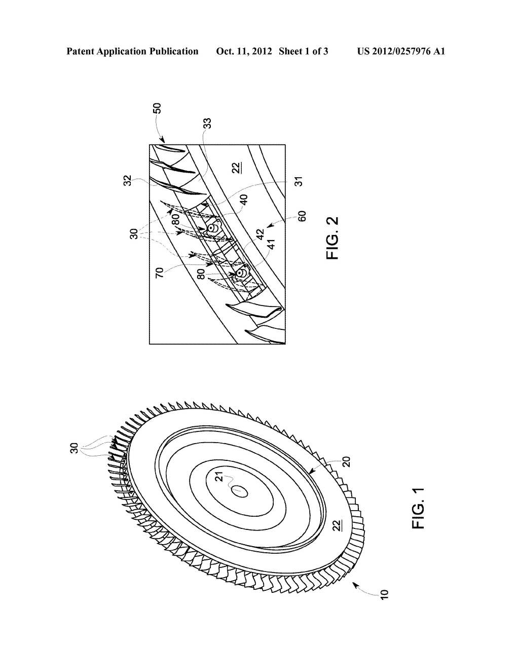 LOCKING DEVICE ARRANGEMENT FOR A ROTATING BLADED STAGE - diagram, schematic, and image 02