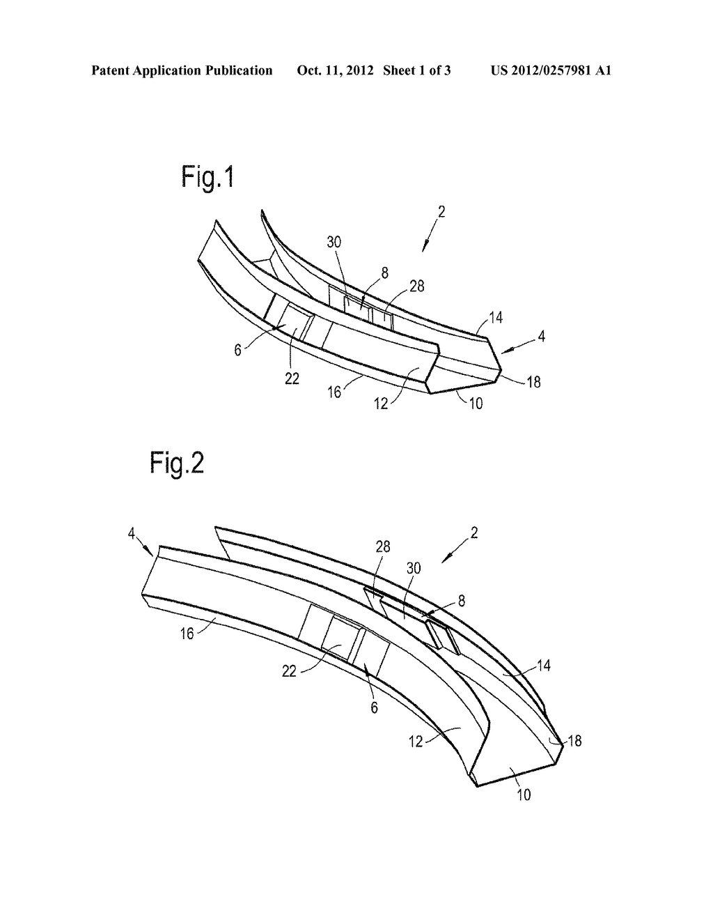 RETENTION DEVICE FOR A COMPOSITE BLADE OF A GAS TURBINE ENGINE - diagram, schematic, and image 02