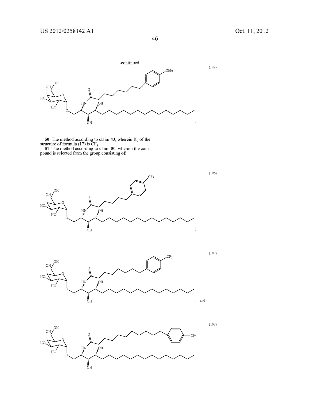 GLYCOLIPIDS AND ANALOGUES THEREOF AS ANTIGENS FOR NKT CELLS - diagram, schematic, and image 86