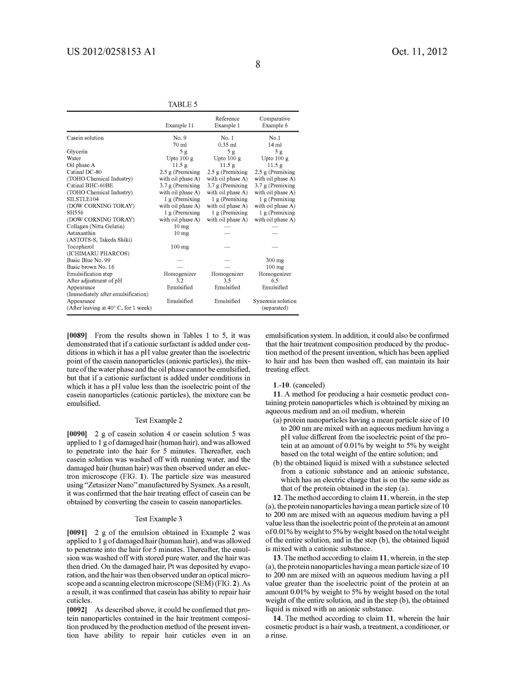 METHOD FOR PRODUCING HAIR COSMETIC PRODUCT - diagram, schematic, and image 10