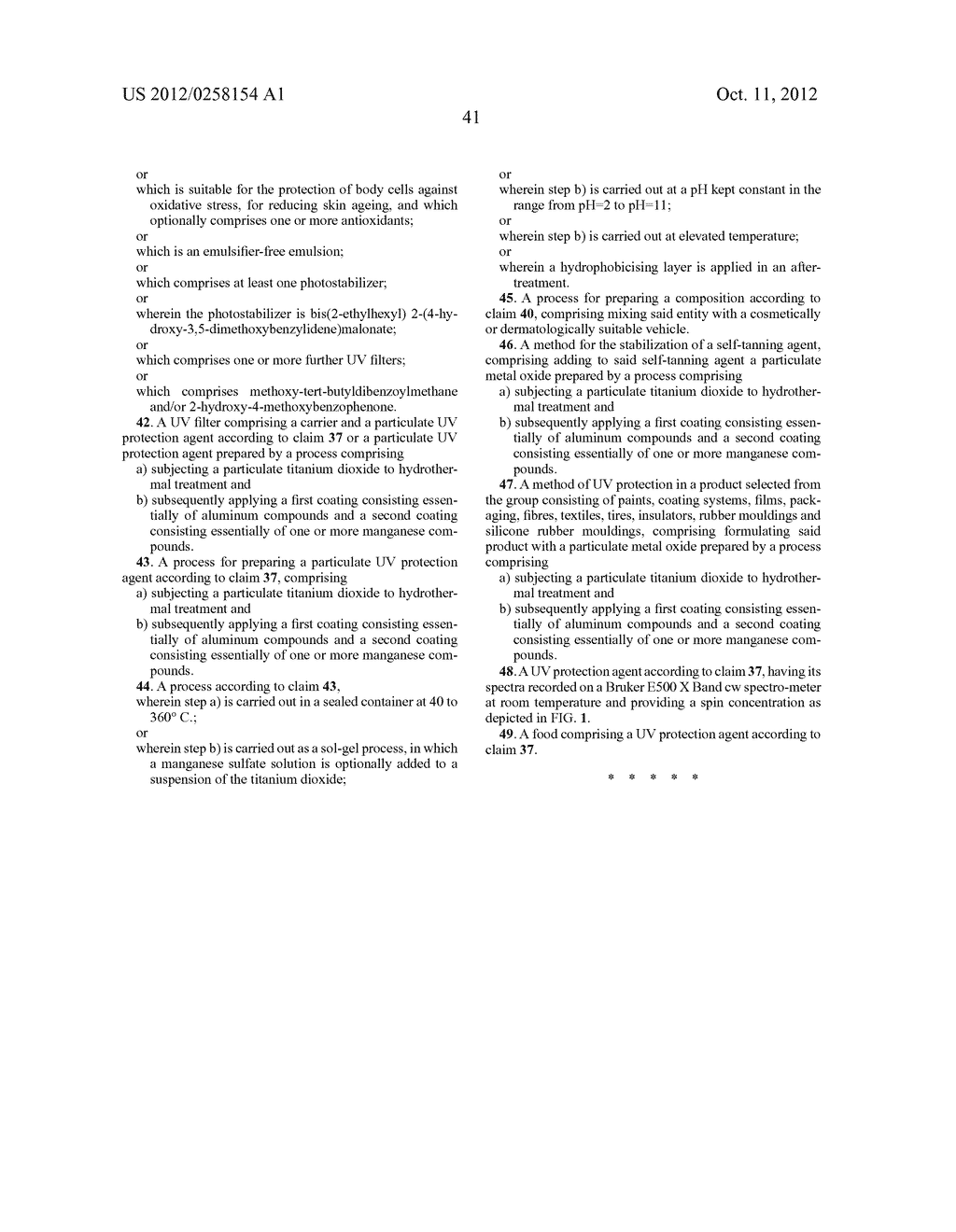 PARTICULATE UV PROTECTION AGENT - diagram, schematic, and image 45