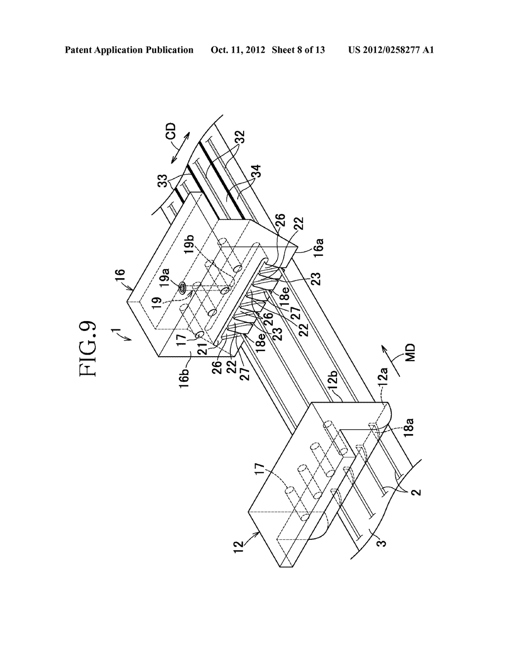 NOZZLE ASSEMBLY AND COMPOSITE STRETCH MATERIAL PRODUCED BY USING THE SAME - diagram, schematic, and image 09