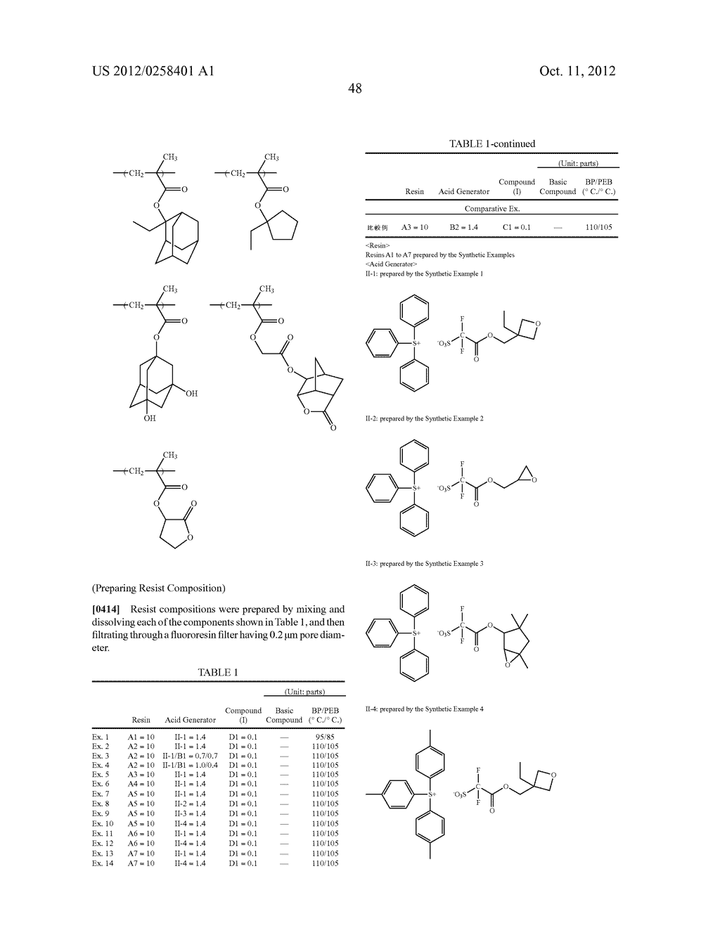 RESIST COMPOSITION AND METHOD FOR PRODUCING RESIST PATTERN - diagram, schematic, and image 49