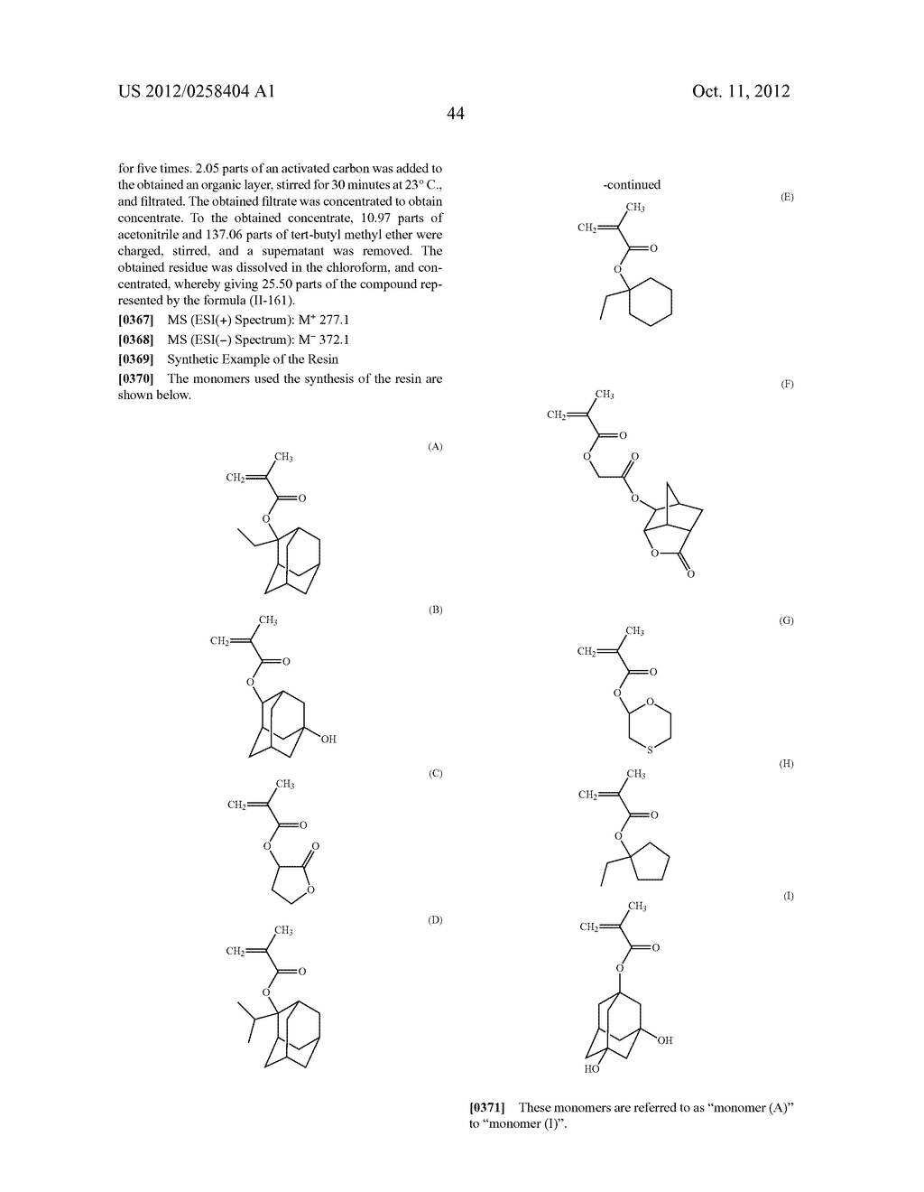 RESIST COMPOSITION AND METHOD FOR PRODUCING RESIST PATTERN - diagram, schematic, and image 45