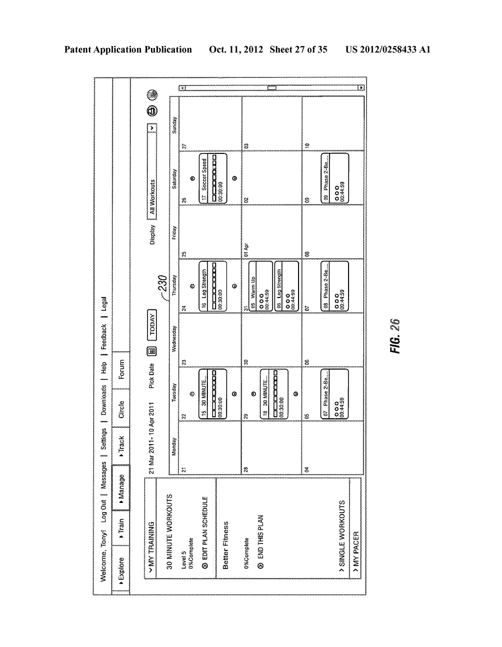 Fitness Monitoring Methods, Systems, And Program Products, And     Applications Thereof - diagram, schematic, and image 28