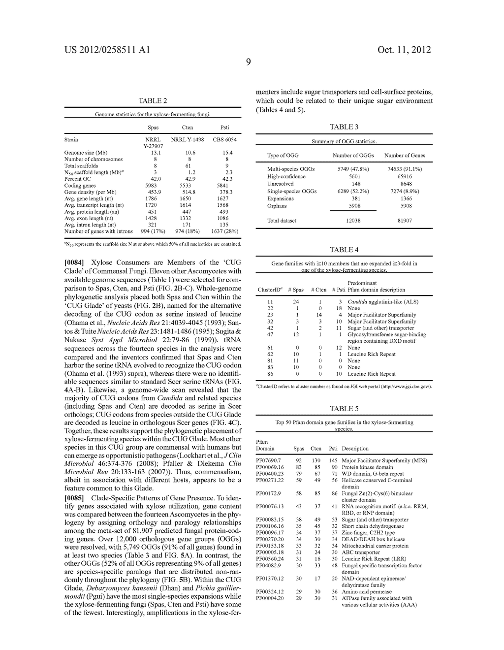 GENES RELATED TO XYLOSE FERMENTATION AND METHODS OF USING SAME FOR     ENHANCED BIOFUEL PRODUCTION - diagram, schematic, and image 32