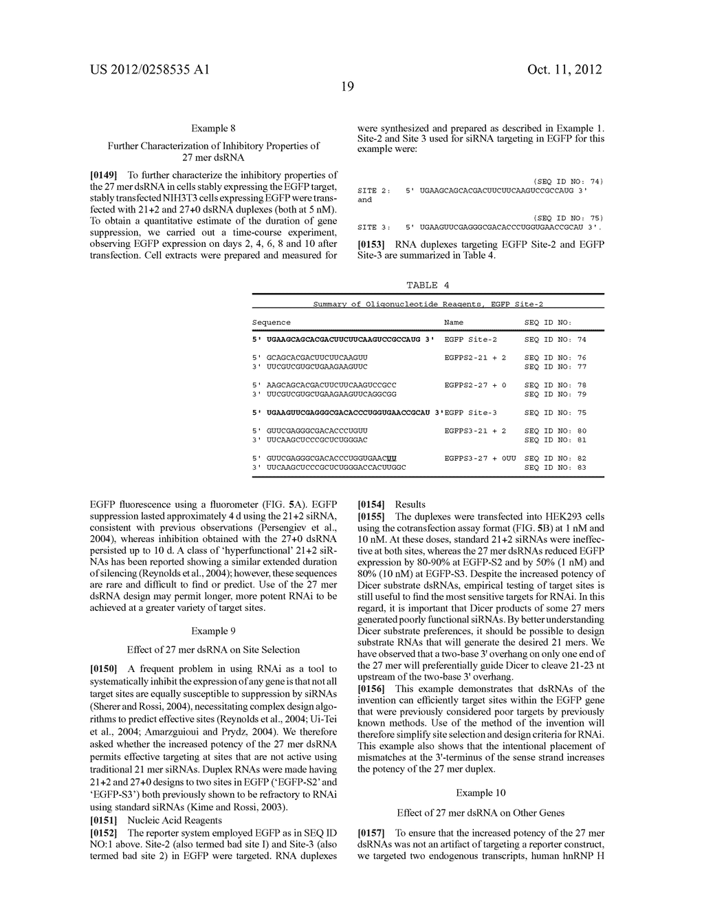 METHODS AND COMPOSITIONS FOR THE SPECIFIC INHIBITION OF GENE EXPRESSION BY     DOUBLE-STRANDED RNA - diagram, schematic, and image 51