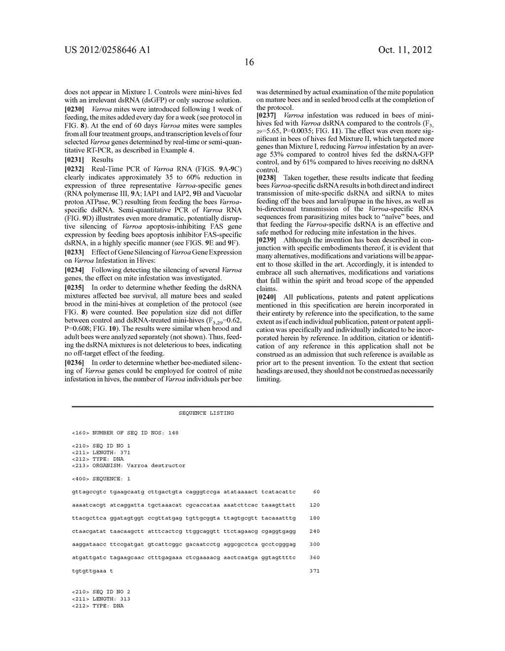 Compositions for Controlling Varroa Mites in Bees - diagram, schematic, and image 28