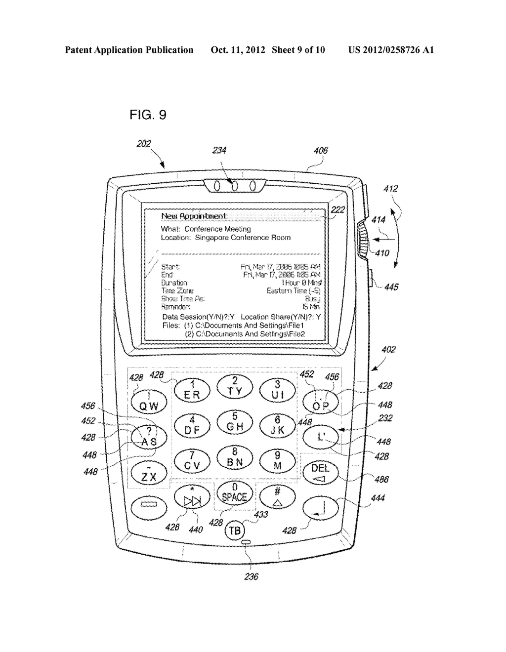 Methods And Apparatus For Use In Establishing A Data Session Via An Ad Hoc     Wireless Network For A Scheduled Meeting - diagram, schematic, and image 10