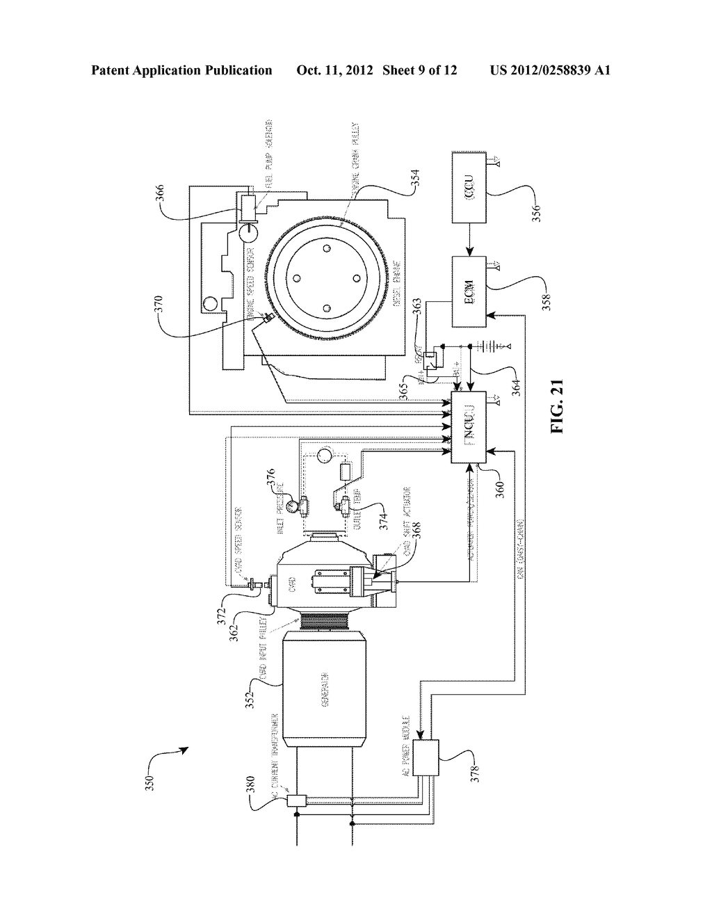AUXILIARY POWER UNIT HAVING A CONTINUOUSLY VARIABLE TRANSMISSION - diagram, schematic, and image 10