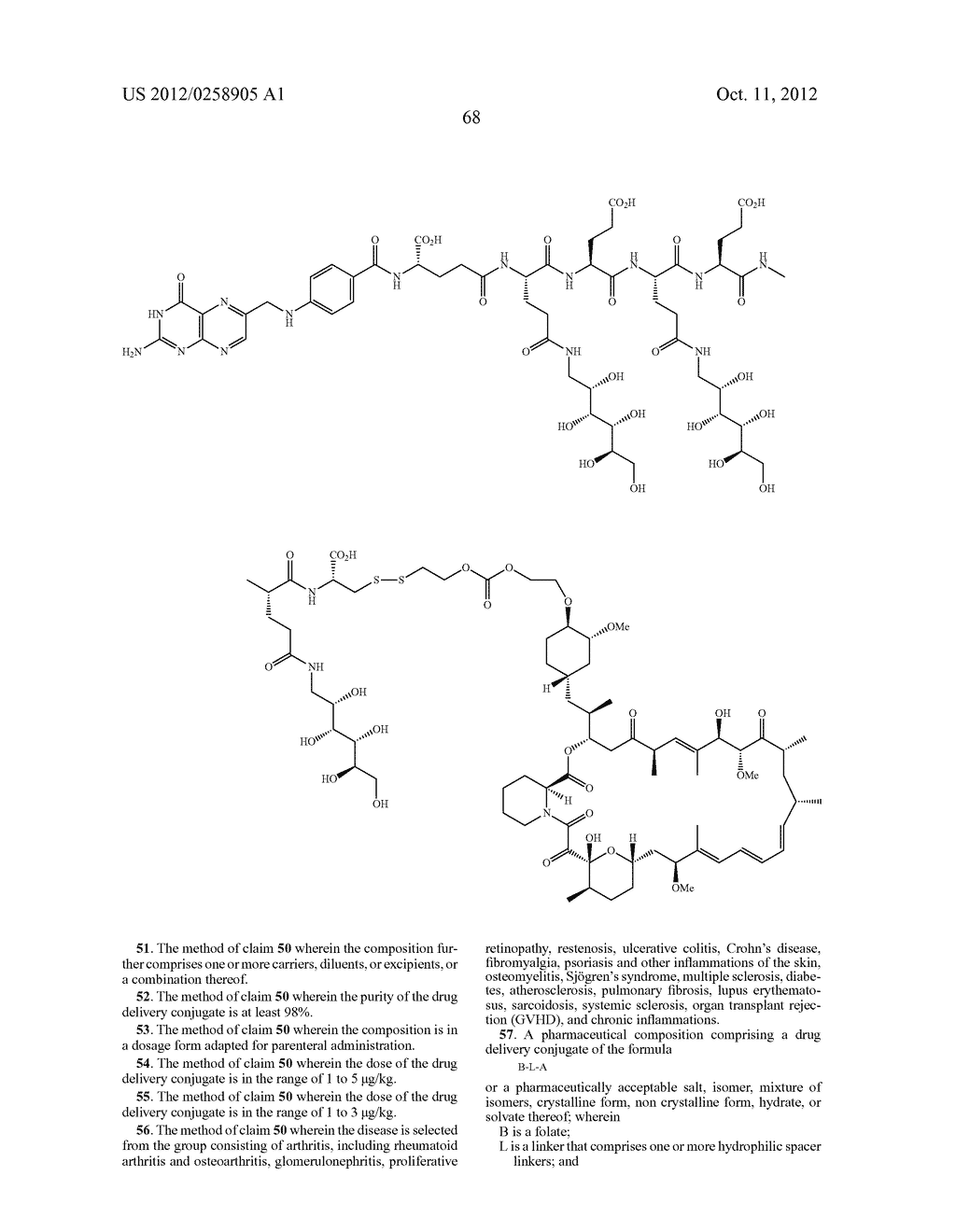 VITAMIN RECEPTOR DRUG DELIVERY CONJUGATES FOR TREATING INFLAMMATION - diagram, schematic, and image 150