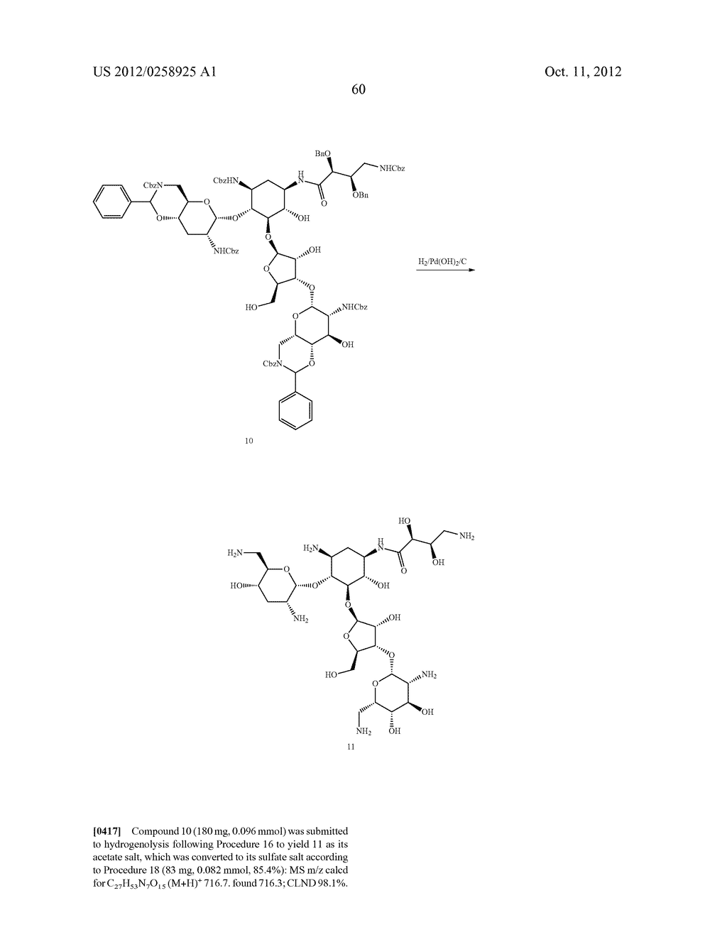 ANTIBACTERIAL AMINOGLYCOSIDE ANALOGS - diagram, schematic, and image 61