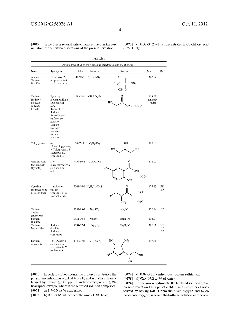 FORMULATIONS OF ACADESINE - diagram, schematic, and image 05