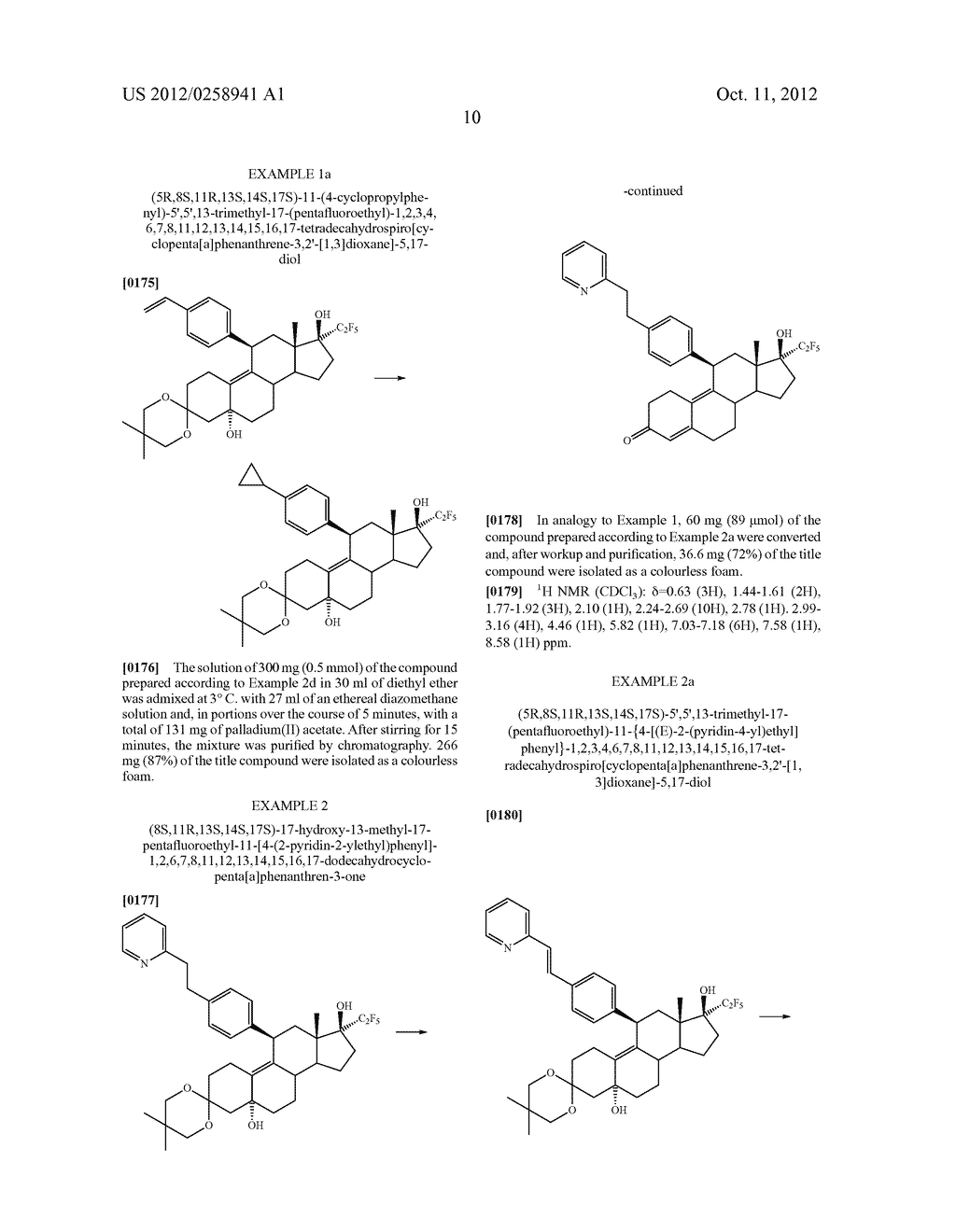 17-HYDROXY-17-PENTAFLUORETHYL-ESTRA-4,9(10)-DIEN-11-ARYL DERIVATIVES,     METHODS FOR THE PRODUCTION THEREOF AND THE USE THEREOF FOR TREATING     DISEASES - diagram, schematic, and image 11