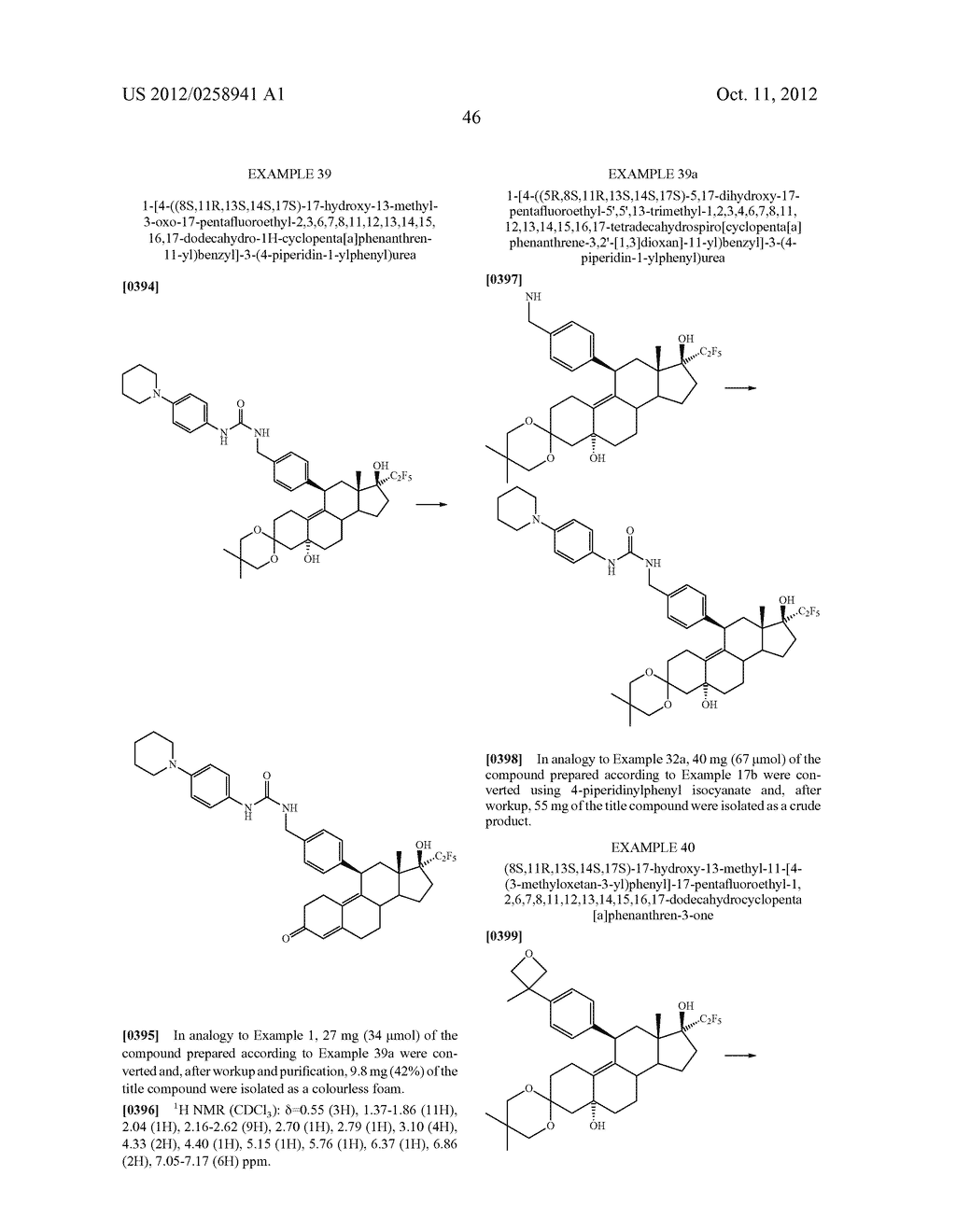 17-HYDROXY-17-PENTAFLUORETHYL-ESTRA-4,9(10)-DIEN-11-ARYL DERIVATIVES,     METHODS FOR THE PRODUCTION THEREOF AND THE USE THEREOF FOR TREATING     DISEASES - diagram, schematic, and image 47