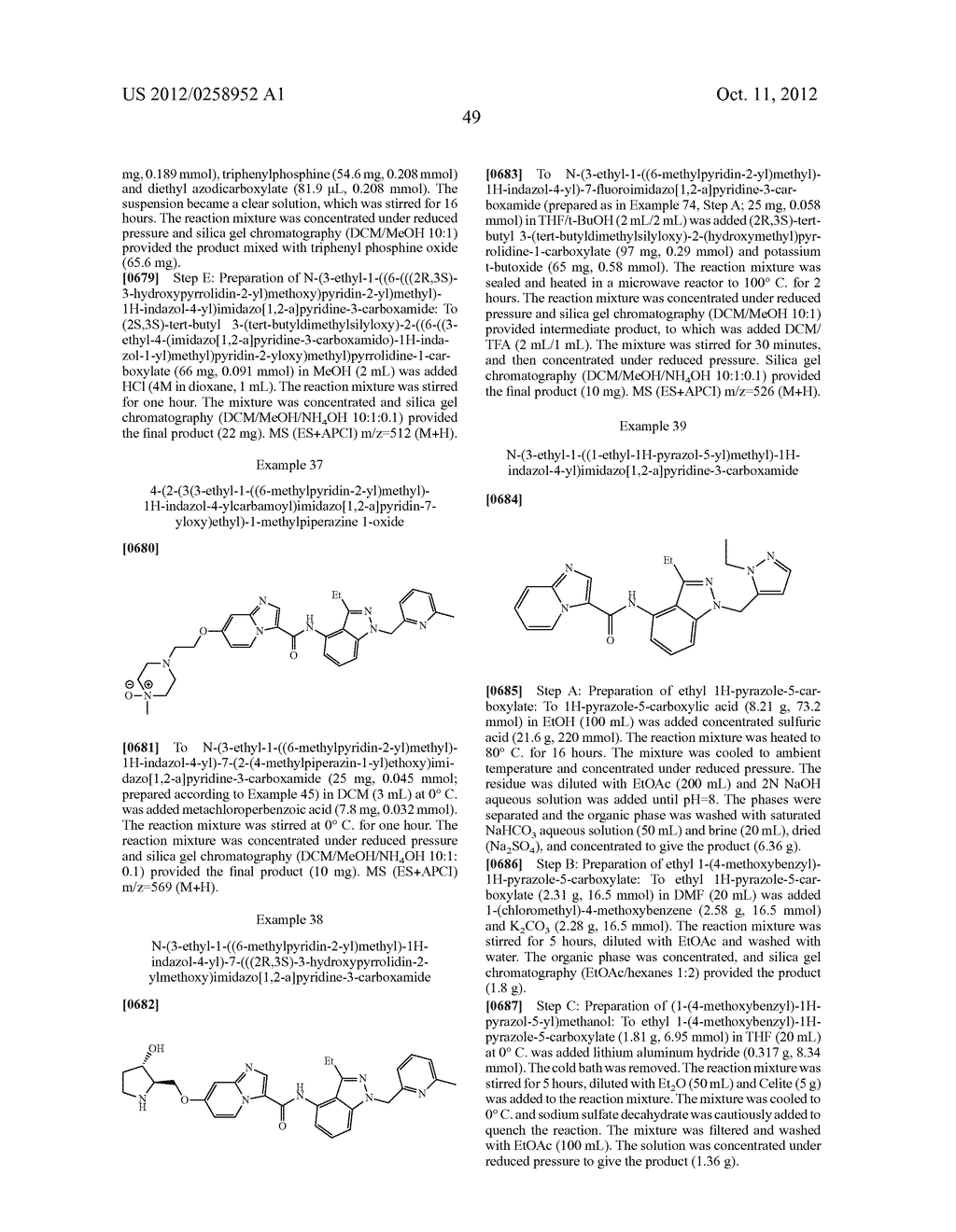 Substituted N-(1H-Indazol-4-yl)Imidazo[1,2-a]Pyridine-3-Carboxamide     Compounds as cFMS Inhibitors - diagram, schematic, and image 50