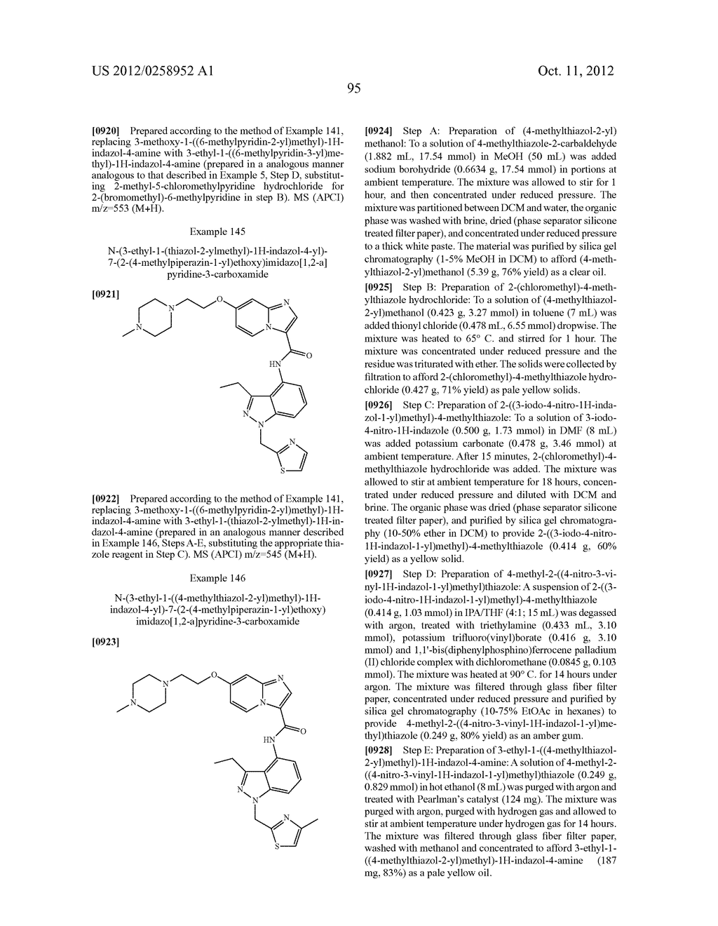 Substituted N-(1H-Indazol-4-yl)Imidazo[1,2-a]Pyridine-3-Carboxamide     Compounds as cFMS Inhibitors - diagram, schematic, and image 96