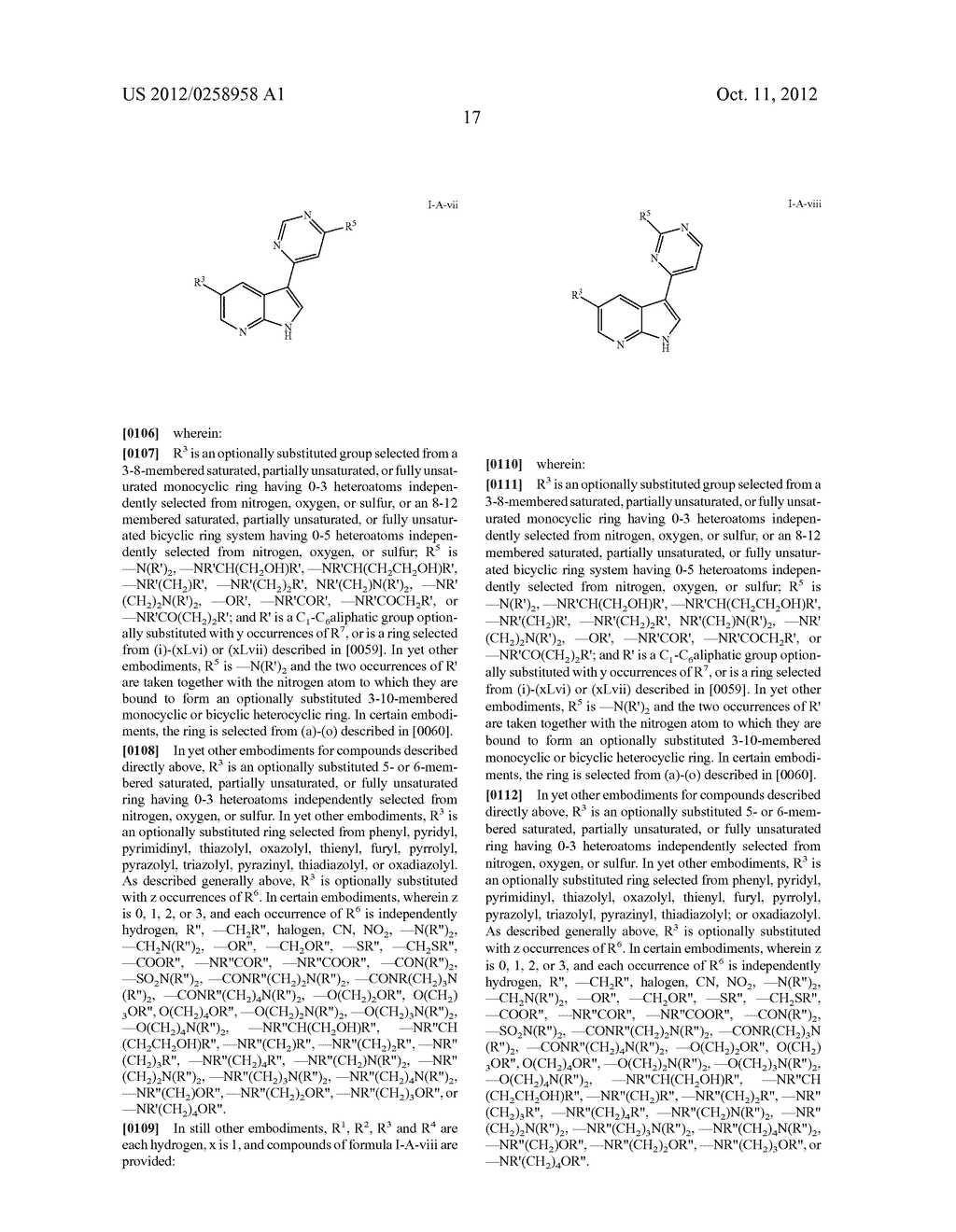 AZAINDOLES USEFUL AS INHIBITORS OF JAK AND OTHER PROTEIN KINASES - diagram, schematic, and image 18