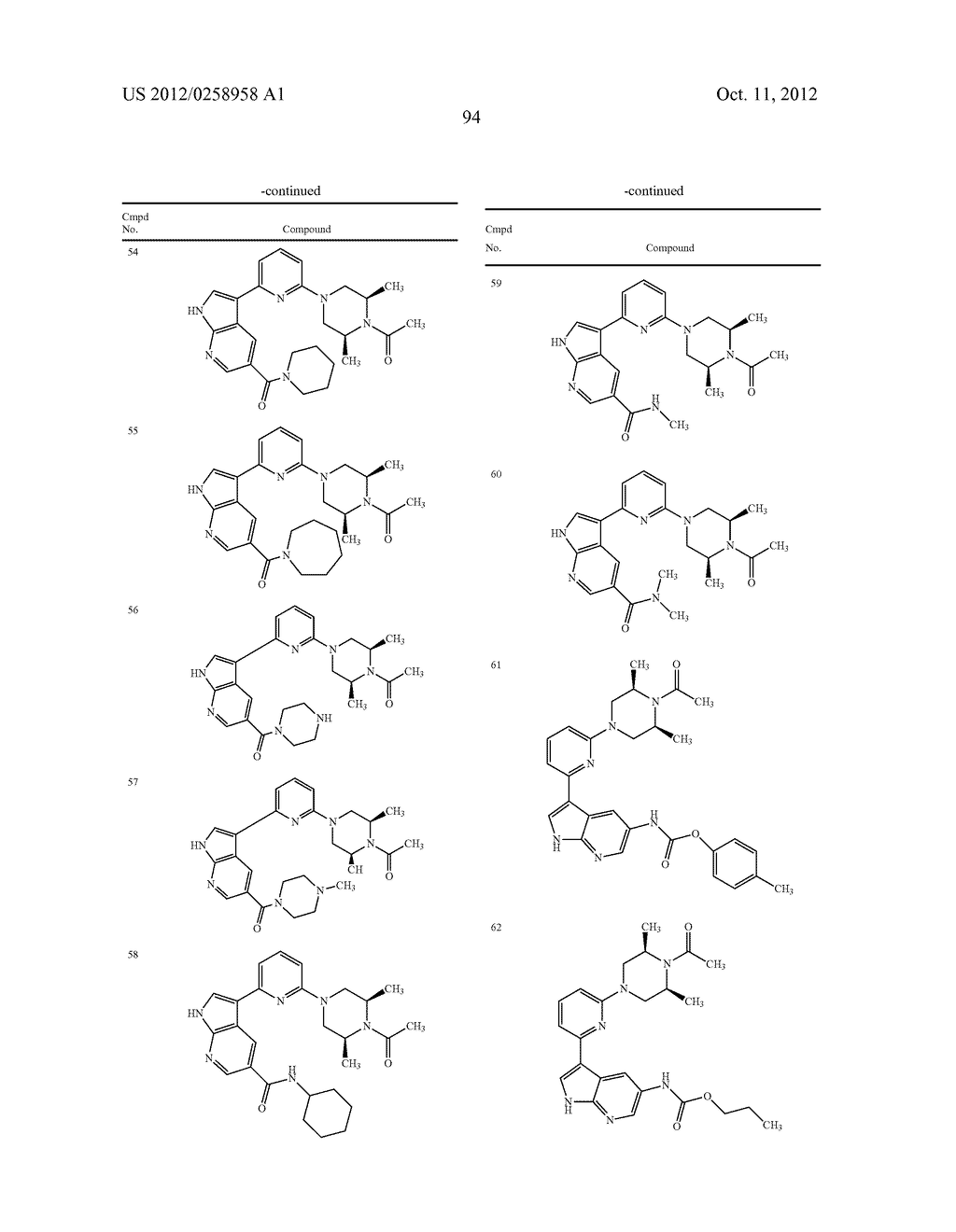 AZAINDOLES USEFUL AS INHIBITORS OF JAK AND OTHER PROTEIN KINASES - diagram, schematic, and image 95