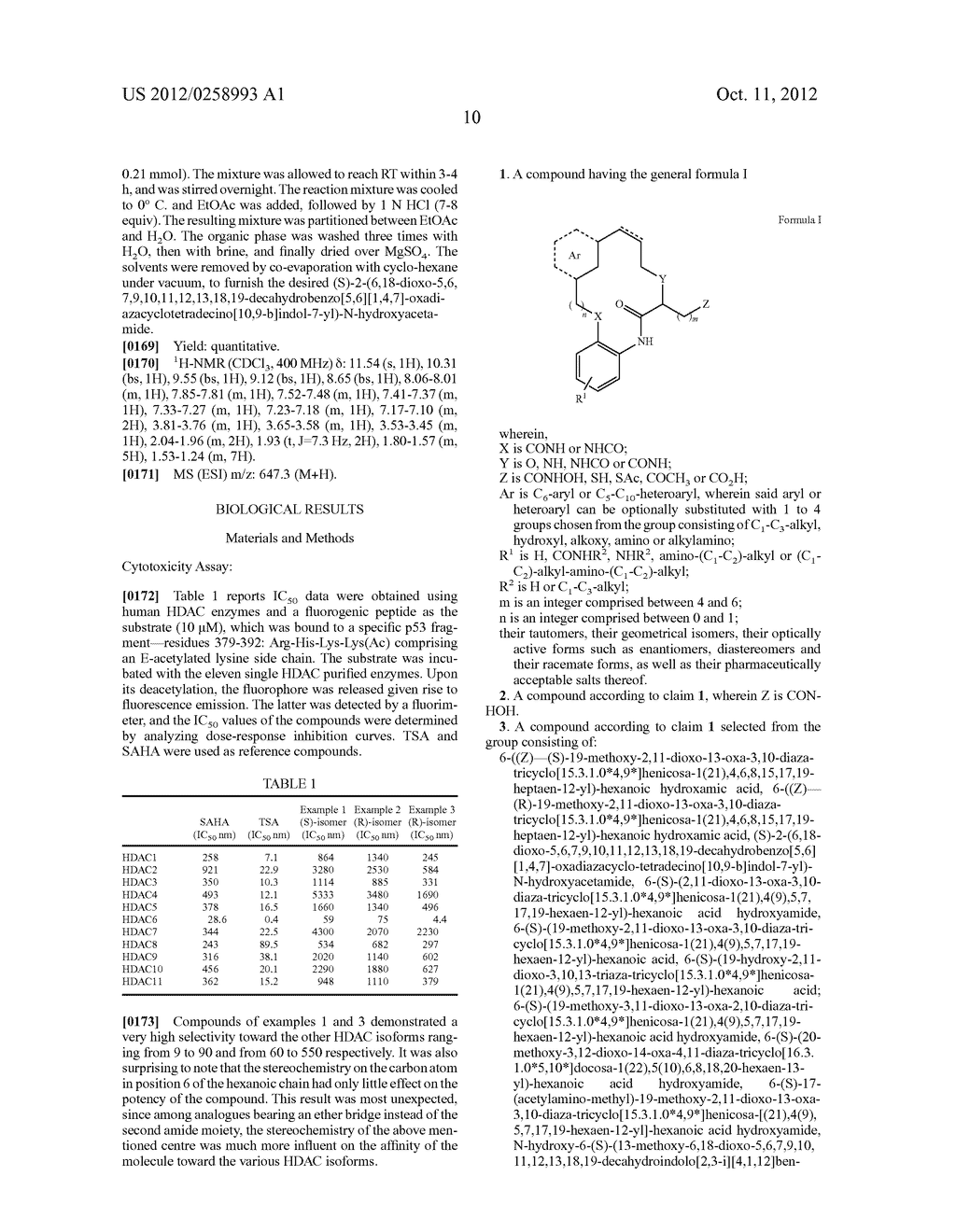 NON-NATURAL MACROCYCLIC AMIDE HDAC6 INHIBITOR COMPOUNDS AND THEIR USES AS     THERAPEUTIC AGENTS - diagram, schematic, and image 11