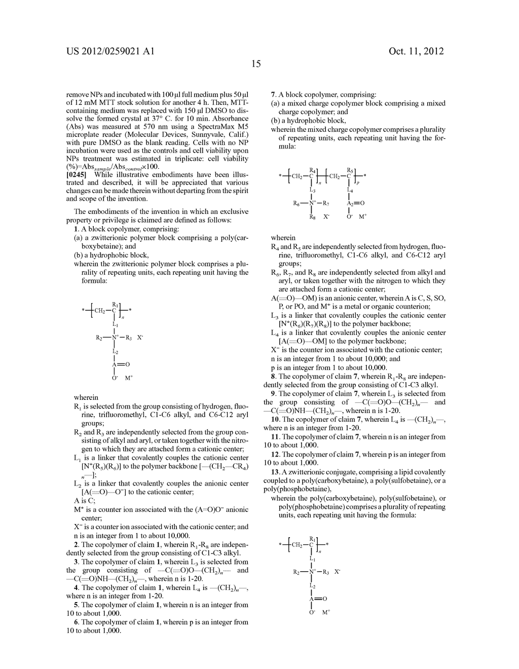 SELF-ASSEMBLED PARTICLES FROM ZWITTERIONIC POLYMERS AND RELATED METHODS - diagram, schematic, and image 29